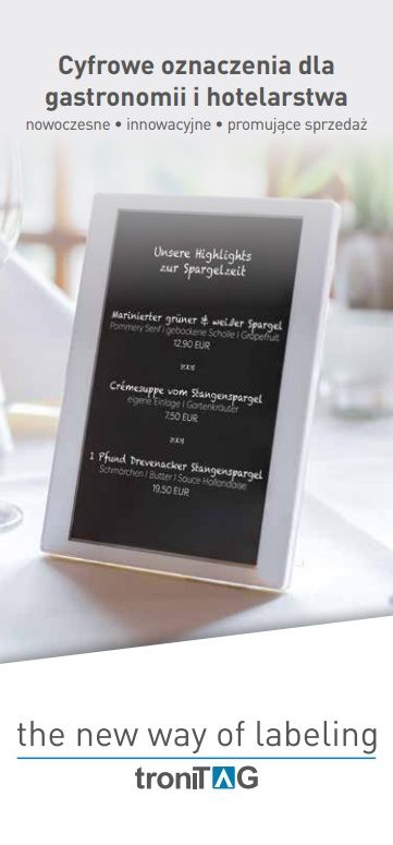 Cyfrowe oznaczenia dla gastronomii i hotelarstwa